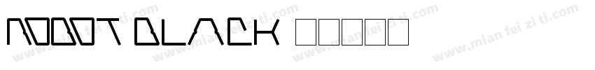 robot black字体转换